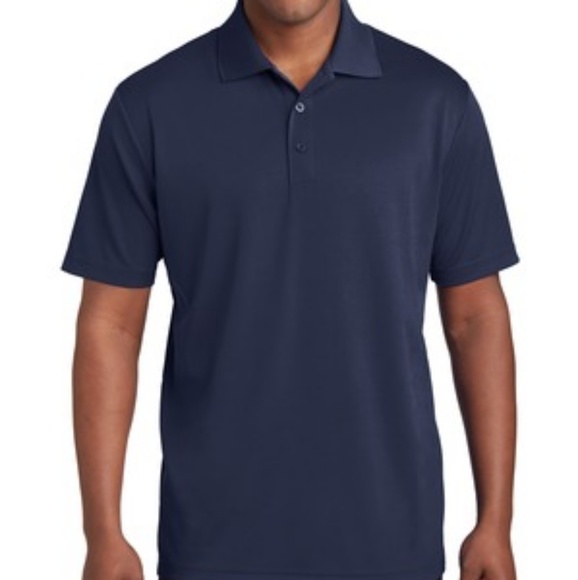 navy blue nike golf shirt